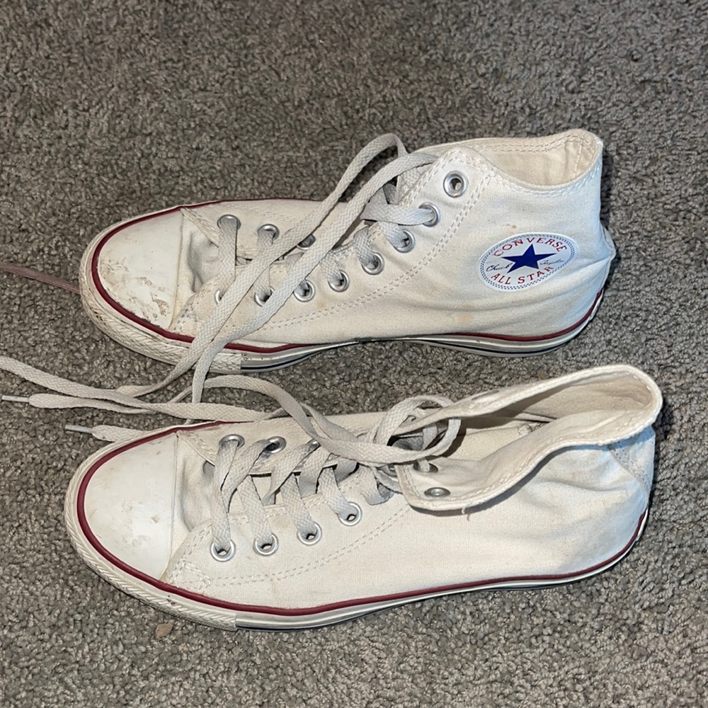 High Top Converse White All Star
